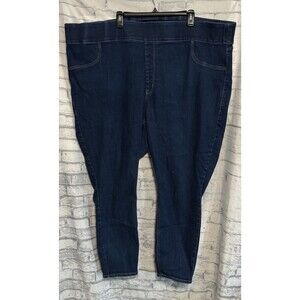 OLD NAVY Mid Rise Rockstar Super Skinny Jeggings Pull On Jeans Womens 53x29